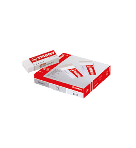 Borrador, Legacy Blanco, (62x22x11 mm), Caja x 20 Unds. 